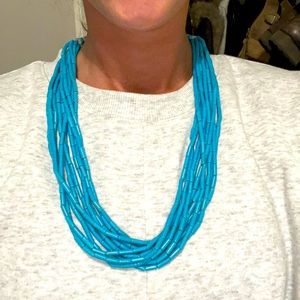 Turquoise beaded necklace
